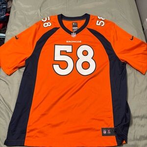 Denver’s Broncos Jersey Men’s 2XL Von Miller 58 Nike On Field